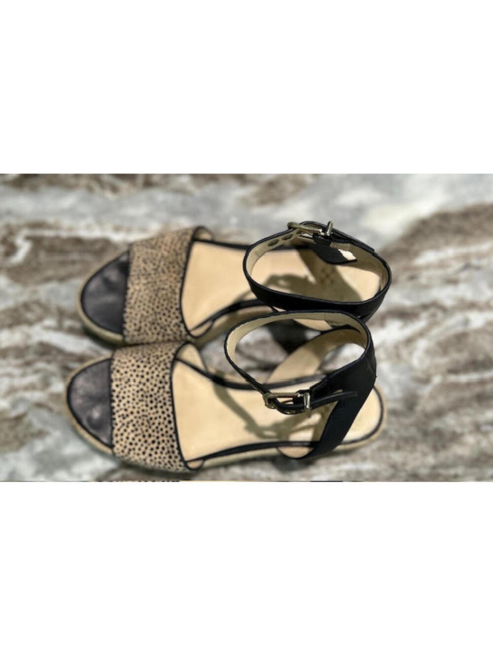 🐆 Vince Camuto Micro-Leopard Cow Hair Espadrilles 6.5 — GUC - Picture 6 of 8